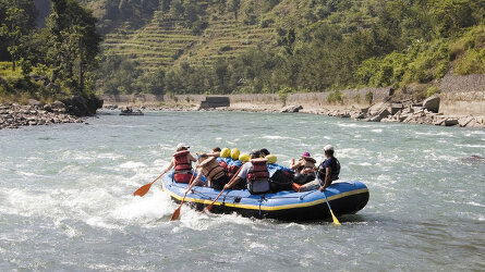 Camping Along Trisuli River
