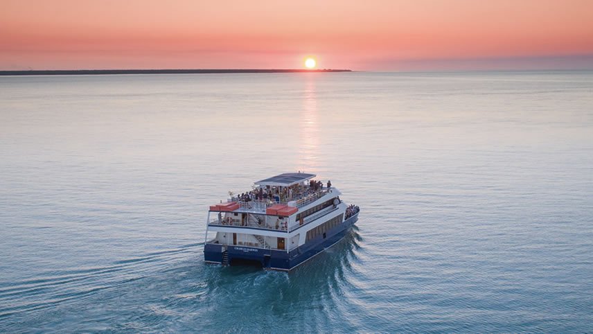 The Ghan Expedition with Charles Darwin Sunset Dinner Cruise