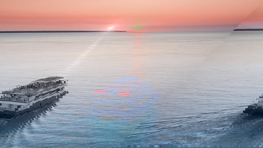 The Ghan Expedition with Charles Darwin Sunset Dinner Cruise