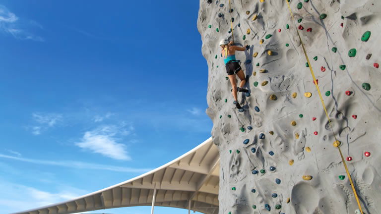 Rock Climbing Wall, Adventure of the Seas, Royal Caribbean Rock Climbing Wall, Adventure of the Seas, Royal Caribbean