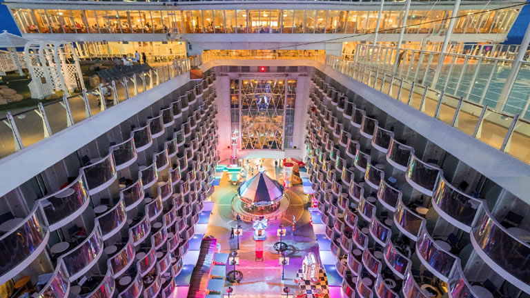Neighbourhood Balcony Staterooms Overlooking The Boardwalk, Allure of the Seas Neighbourhood Balcony Staterooms Overlooking The Boardwalk, Allure of the Seas