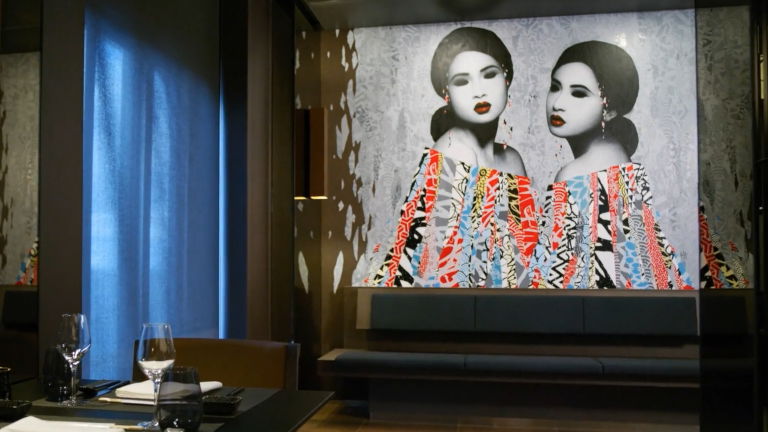 Artwork aboard Scenic Eclipse