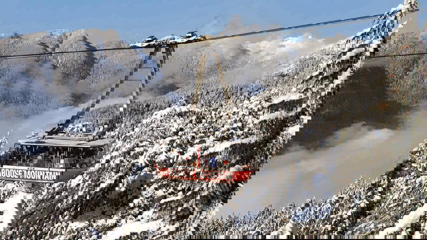 Rockies and Northern Lights Winter Wonderland