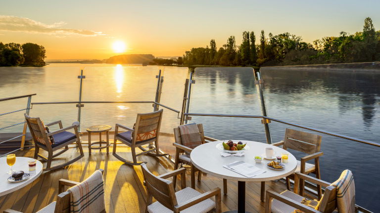 Aquavit Terrace at Dawn