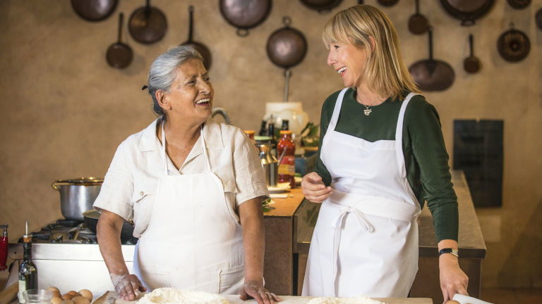 Making Pasta at Castello Del Trebbio; Image courtesy of Viking Cruises