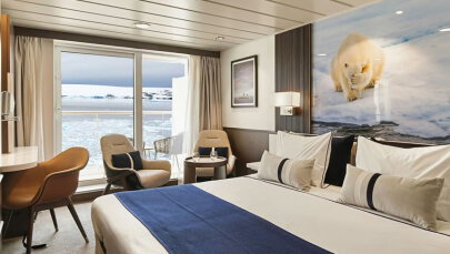 Greg Mortimer Balcony Stateroom (C)
