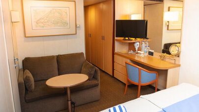 Celestyal Journey Exterior Stateroom (Obstructed View)