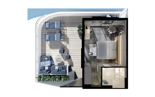 Emerald Azzurra Cabin Image