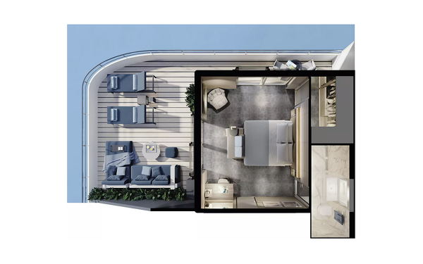 Emerald Azzurra Cabin Image
