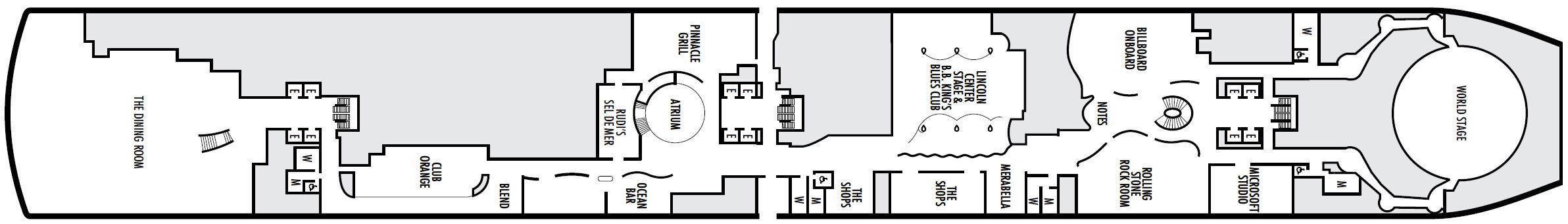 Deck 2 - Plaza Deck