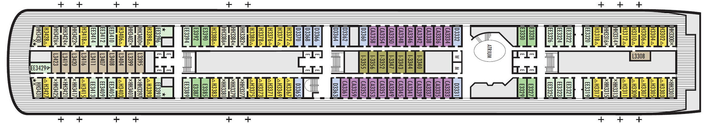 Deck 3 - Lower Promenade Deck