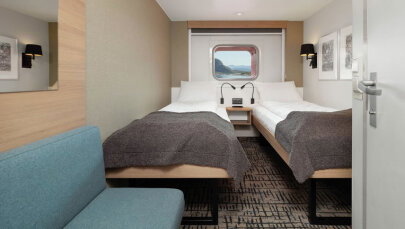 MS Nordkapp Polar Outside (Twin Beds)