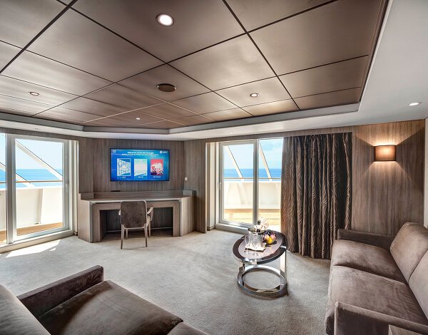 yacht club interior suite msc euribia