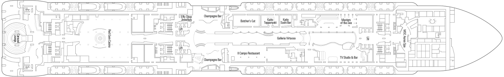 MSC Virtuosa - Reviews, Deckplans & Cruise Schedule - MSC Cruises