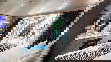 MSC World Asia Deluxe Balcony with Promenade & Ocean View