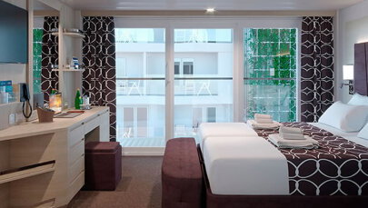 MSC World Atlantic Deluxe Balcony with Promenade View