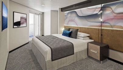 Norwegian Aura Family Suite (Master Bedroom & Balcony)