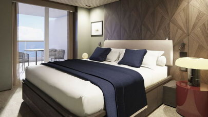 Norwegian Aura The Haven Aft-Facing Penthouse (Master Bedroom & Large Balcony)