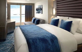 Norwegian Encore Club Balcony Suite with Larger Balcony