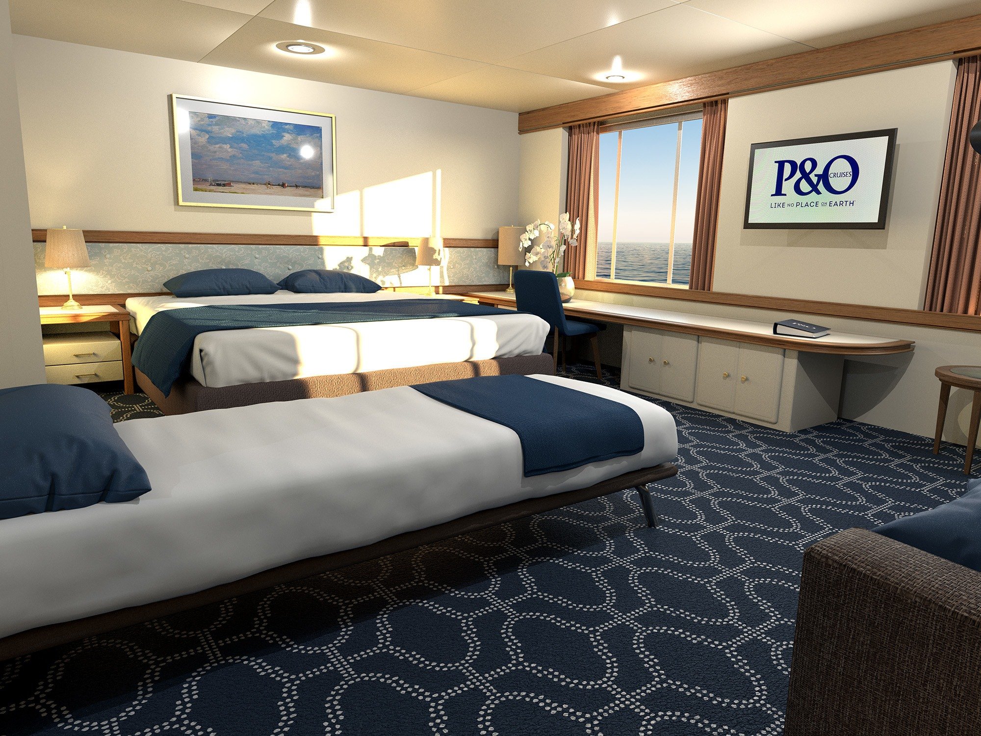 p and o cruises rooms