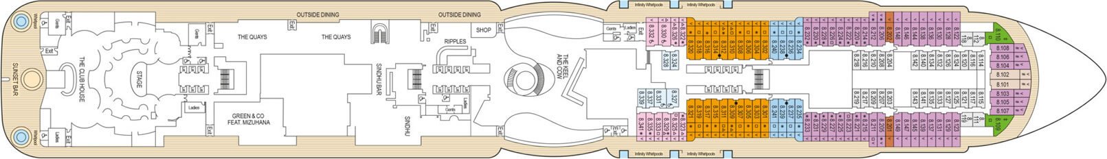 p&o cruise arvia deck plan