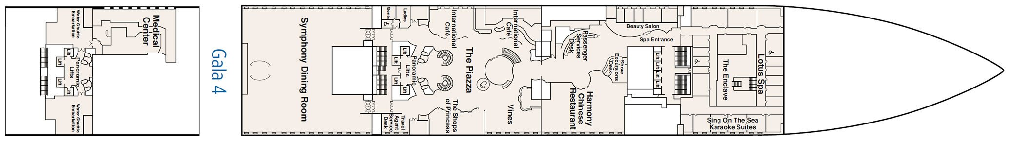 Majestic Princess - Reviews, Deckplans & Cruise Schedule - Princess