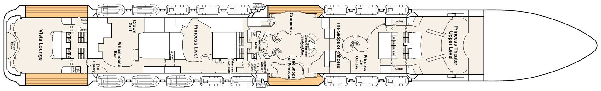 Royal Princess - Reviews, Deckplans & Cruise Schedule - Princess