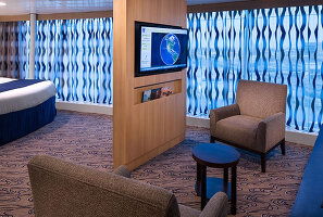 Adventure of the Seas Ocean View Panoramic Suite (No Balcony)