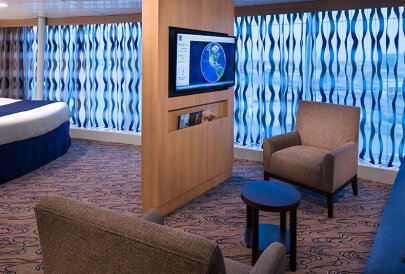 Adventure of the Seas Ocean View Panoramic Suite (No Balcony)