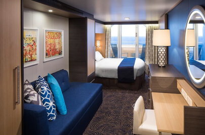 Odyssey of the Seas Obstructed Ocean View Balcony