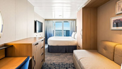 Utopia of the Seas Ultra Spacious Ocean View with Large Balcony