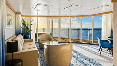 Utopia of the Seas Spacious AquaTheater Suite with Large Balcony