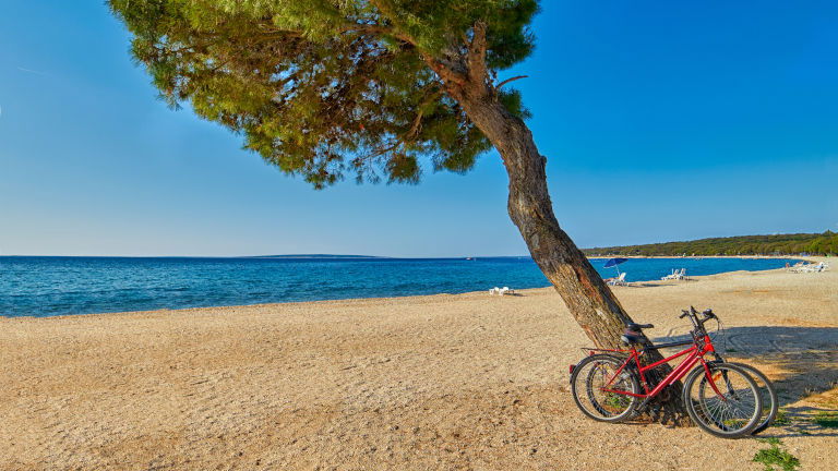 Cycling by the Adriatic Sea, Croatia Cycling by the Adriatic Sea, Croatia