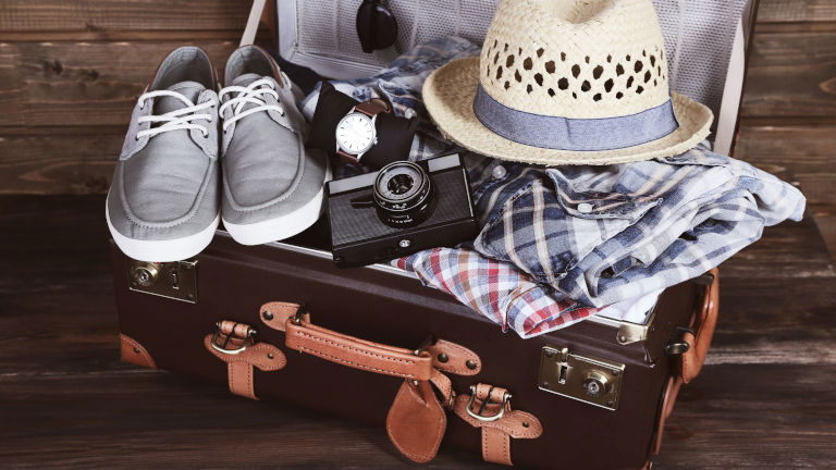 Packing suitcase for holidays